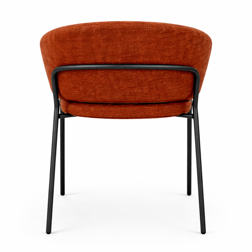 Chaise de salle à manger ARVO – Assise rembourrée, structure métal