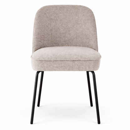 Chaise de salle à manger KIVO – Assise rembourrée, structure métal