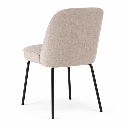 Chaise de salle à manger KIVO – Assise rembourrée, structure métal