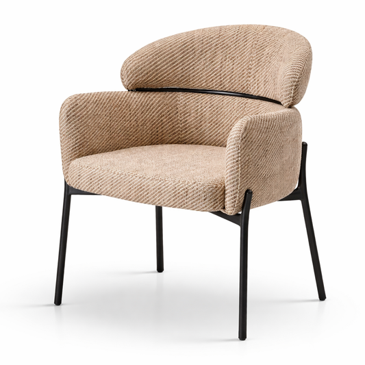 Chaise de salle à manger VALOR – Assise rembourrée, structure métal