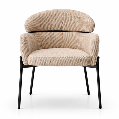 Chaise de salle à manger VALOR – Assise rembourrée, structure métal