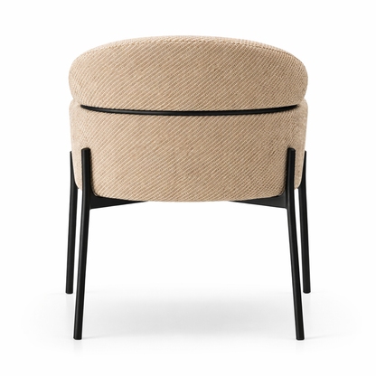 Chaise de salle à manger VALOR – Assise rembourrée, structure métal