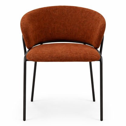 Chaise de salle à manger ARVO – Assise rembourrée, structure métal