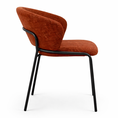 Chaise de salle à manger ARVO – Assise rembourrée, structure métal