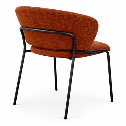 Chaise de salle à manger ARVO – Assise rembourrée, structure métal